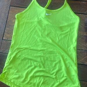 Nike Women's Neon Green Tank Top XS